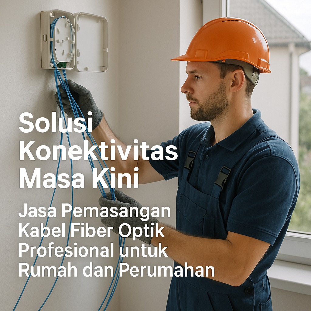 Solusi Konektivitas Masa Kini, Jasa Pemasangan Kabel Fiber Optik Profesional untuk Rumah dan Perumahan